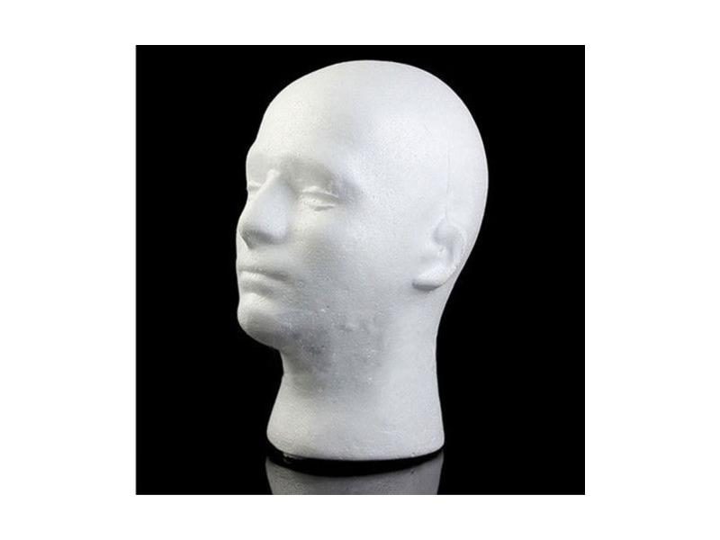 Male Mannequin Head Model With Glasses Hat Wig And Display Stand Carousel 2