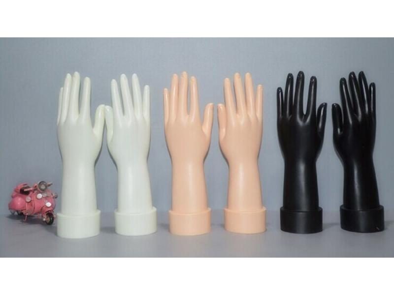 2Pcs Yellow Female Hands Mannequin Nail Jewelry Showcase Watch Ring Bracelet Carousel 2