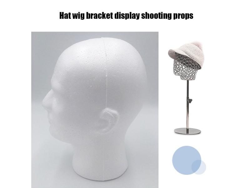 Practical Flocking Foam Head Mold For Wigs Hat Props Carousel 2