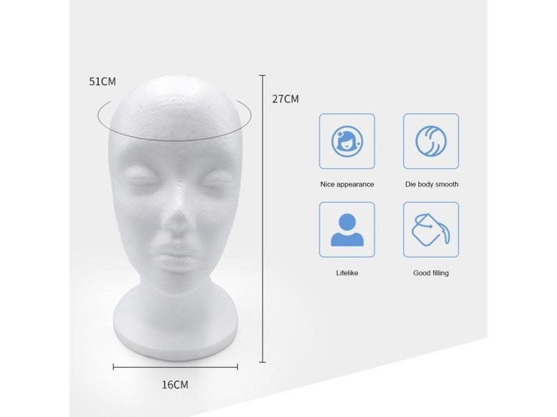 Female Mannequin Head Model With Multi Function Hairdress Props Carousel 1