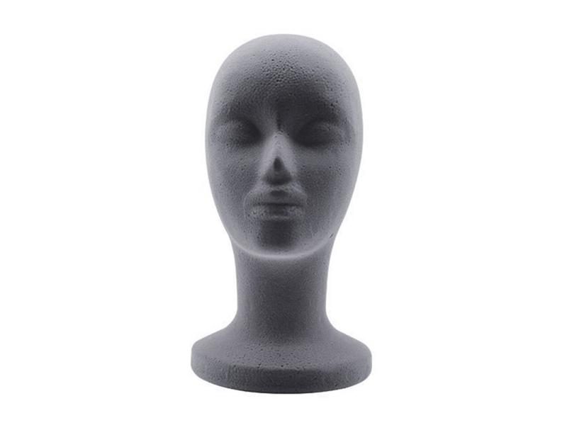 Female Foam Head Model Wig Hat Headwear Display Mount Styling Salon Mannequin Carousel 1
