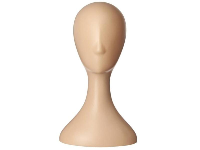 Practical Pro Female Plastic Abstract Mannequin Manikin Head Model Wig Hair Carousel 2