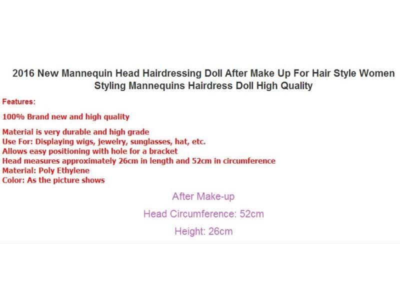 CAMMITEVER Mannequin Head Manikin Doll Female Women Display Cosmetology Carousel 2