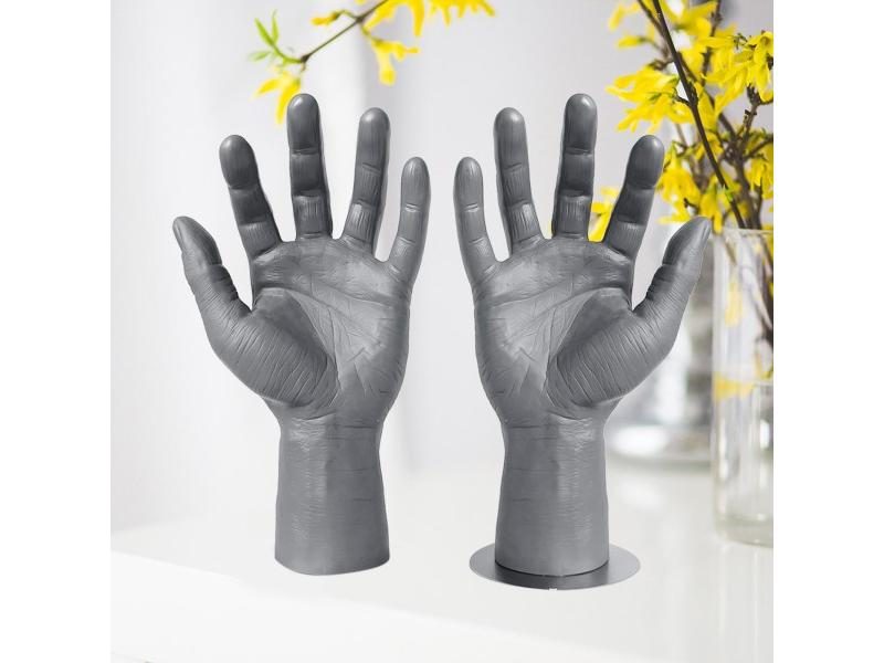 Realistic PVC Male Mannequin Left Hand Men's Hand Displays Jewelry Organizer Carousel 2