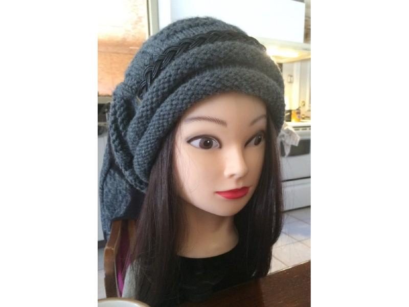 CAMMITEVER Hairdresser Head Hair Brown Training Mannequin Head Hairdressing Carousel 2