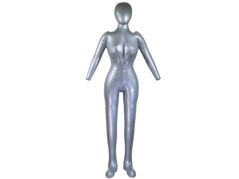Inflatable Full Body Female Model With Arm Ladies Mannequin Window Display Carousel 2