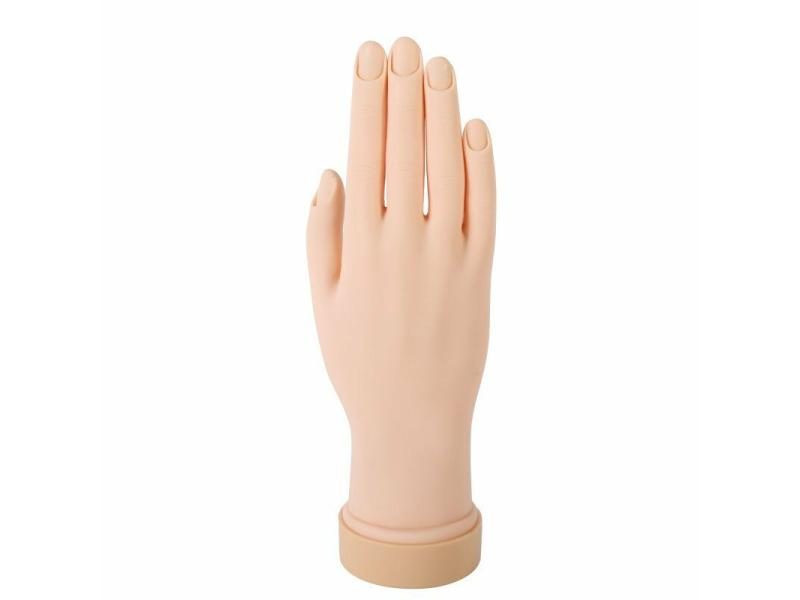 Left/Right Hand Silicone Acrylic Bendable Fingers For Nail Art Salon Carousel 1