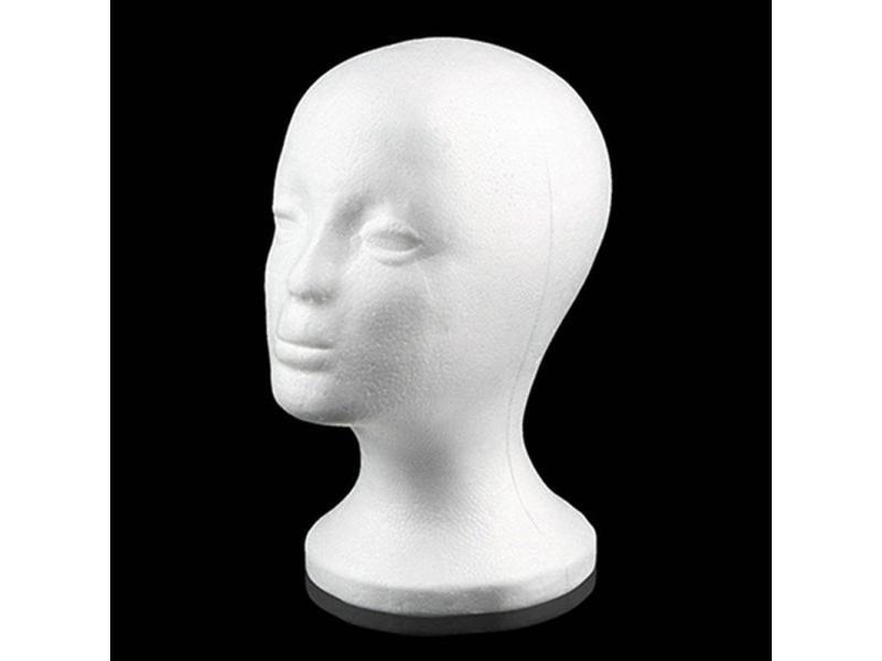 Female Head Mold Foam Mannequin For Wig Display Stand Rack Carousel 2