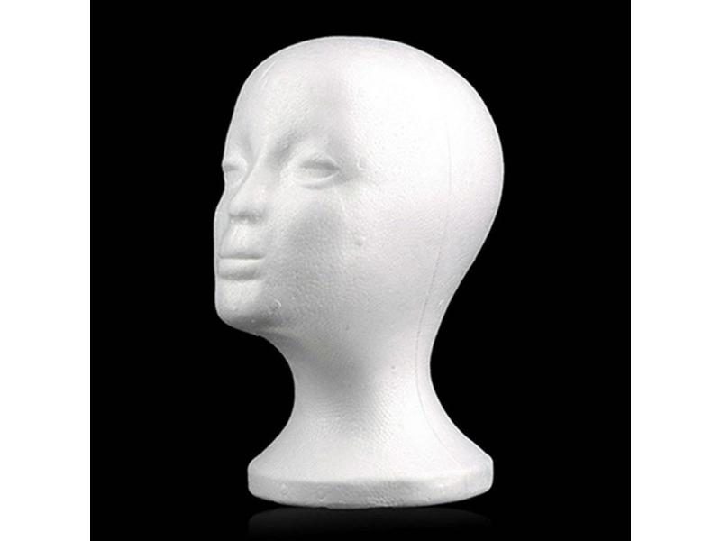 Female Head Mold Foam Mannequin For Wig Display Stand Rack Carousel 1