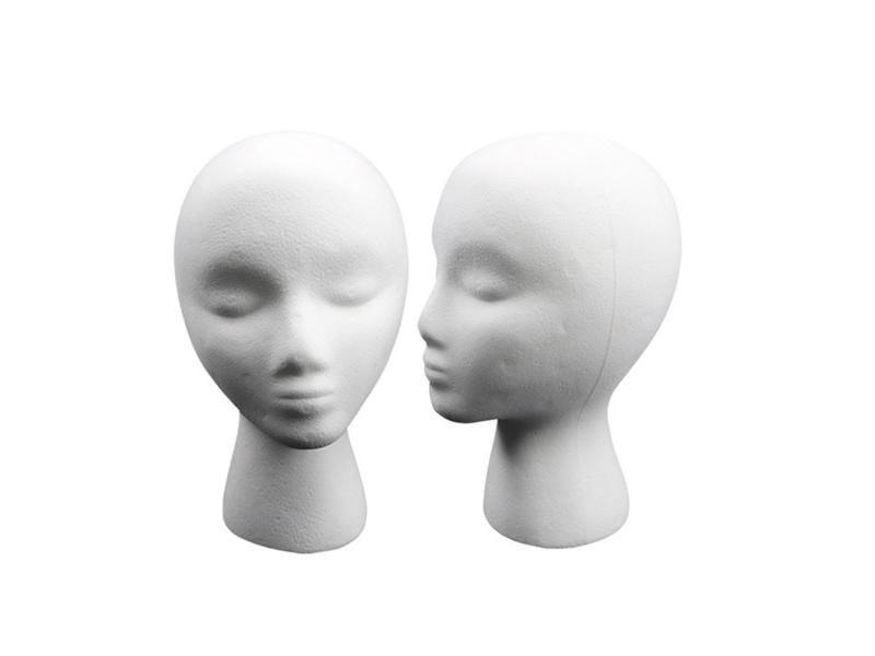 Female Mannequin Head Mold For Wig Glasses Hair Accessories Display Carousel 1