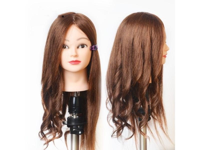 Hot Sale Dummy Manequin Cosmetology Mannequin Heads 90% Human Hair Training Carousel 1