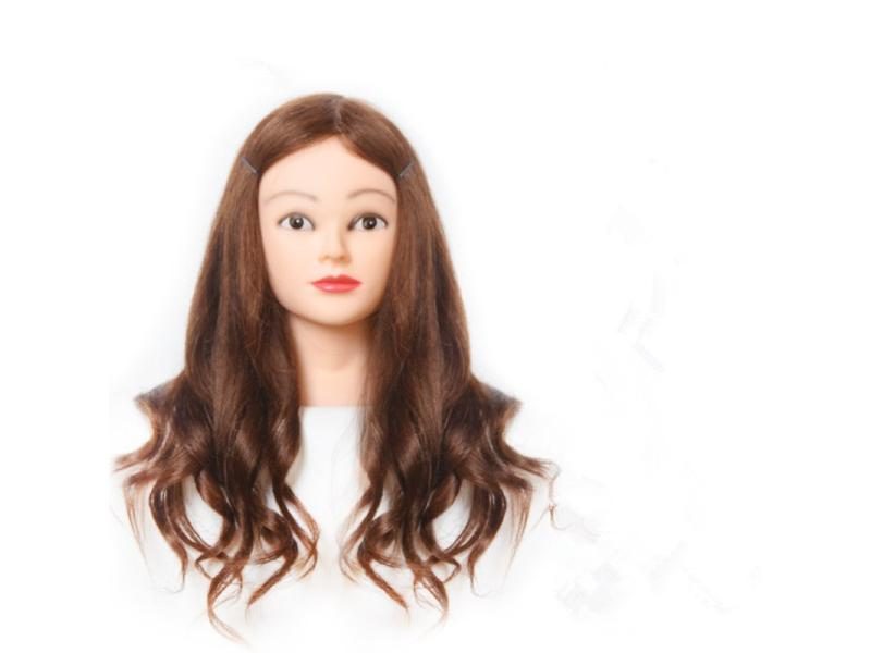 Hot Sale Dummy Manequin Cosmetology Mannequin Heads 90% Human Hair Training Carousel 2