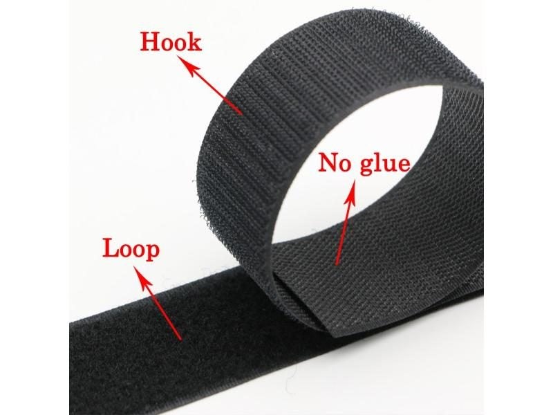 1 Pair 16 20 25 38 50 100mm Sewing On Hook Loop Tape DIY 1meter Carousel 1