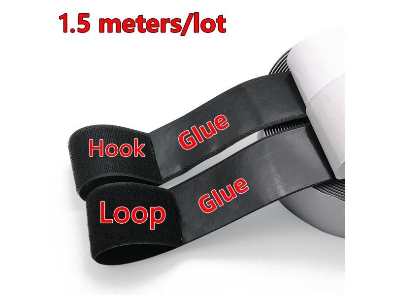 1M Strong Self Adhesive Hook And Loop Tape For DIY 16 20 25 30 40 50mm Carousel 1