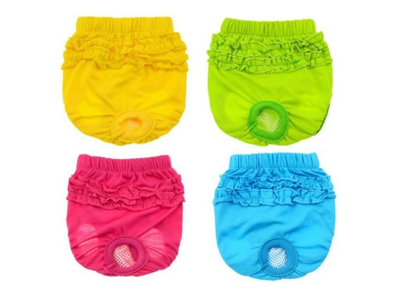1PC Washable Physiological Pants For Small Dog Female Underwear Cat Pants Dog Carousel 2