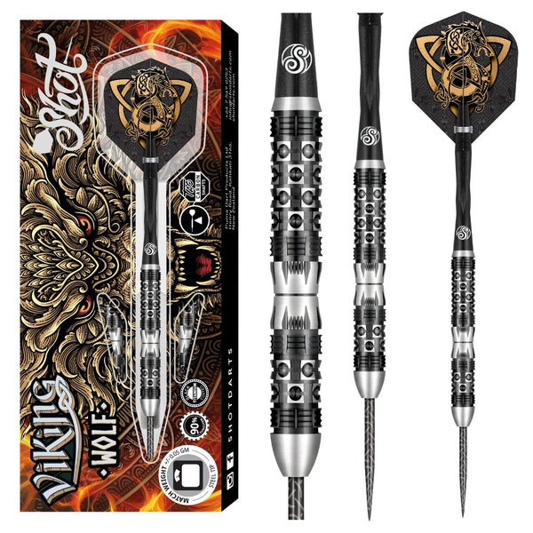 Shot Darts - NEW Viking Wolf - 90% Tungsten Darts Carousel 1