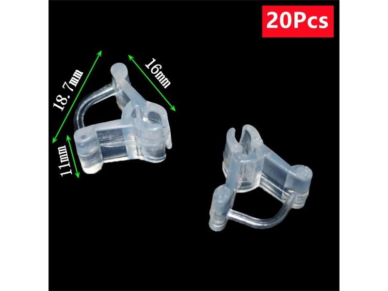 Gardening Transparent Plastic Grafting Clip Plant Flower Fruit Vine Seedling Carousel 1