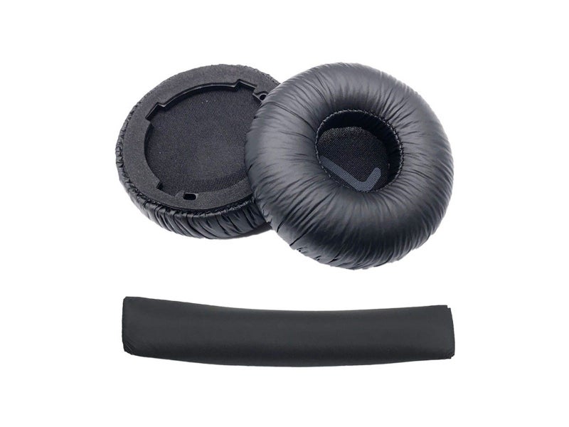 Replacement Ear Pads Headband Set for JBL Tune600BT T520BT T510BT T500BT - Black Carousel 2