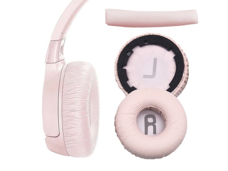 Replacement Ear Pads Headband Set for JBL Tune600BT T520BT T510BT T500BT - Pink Carousel 1