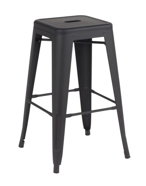 Amelie Barstool 66cm - Matt Black Carousel 1