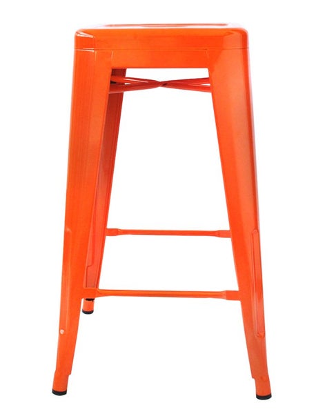 Amelie Barstool 66cm - Orange Carousel 1