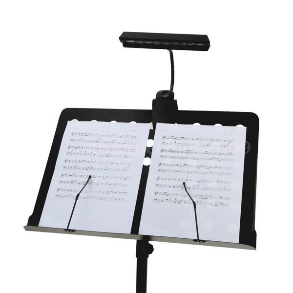 Clip-on LED Light lamp Flexible for Music Stand with Adapter Carousel 2