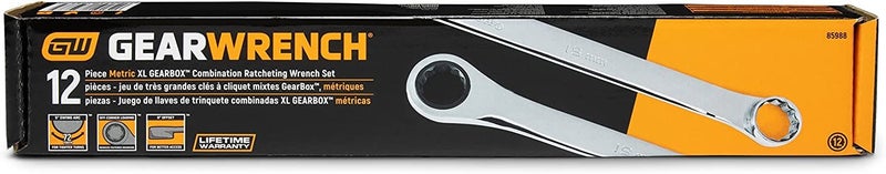 GEARWRENCH 12 Pc. 12 Point XL Double Box Ratcheting Metric Wrench Set - 85988 Carousel 6