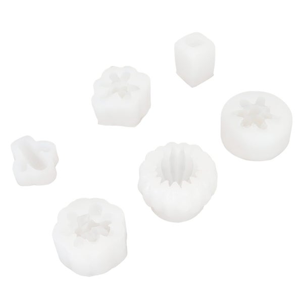 fondant molds candle making mold 6Pcs Silicone Candle Molds Assorted Succulent Carousel 1