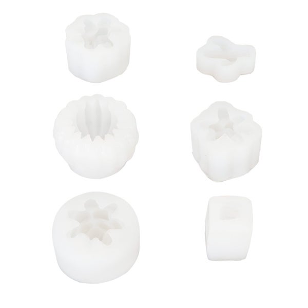 fondant molds candle making mold 6Pcs Silicone Candle Molds Assorted Succulent Carousel 2