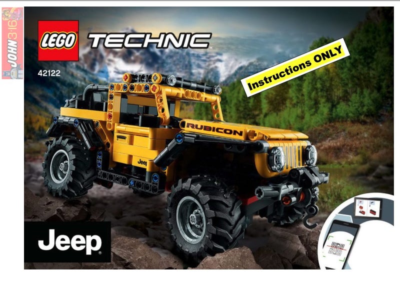 ** LEGO INSTRUCTIONS ** FOR TECHNIC SET #42122 JEEP WRANGLER (A4 BOOK 122 PAGES) Carousel 1