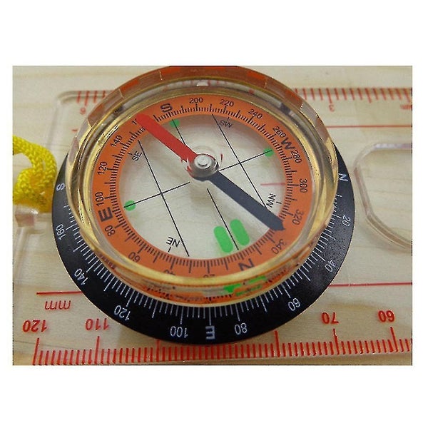 Compass Ruler Magnifier - Scout for Hiking, Camping, Boating, Orienteering Map Carousel 5