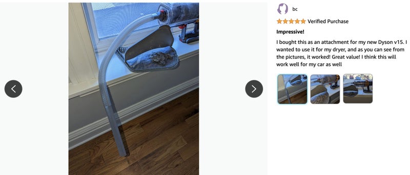 NEW Dryer Vent Cleaner Kit Compatible with Dyson V7-V15 Carousel 12