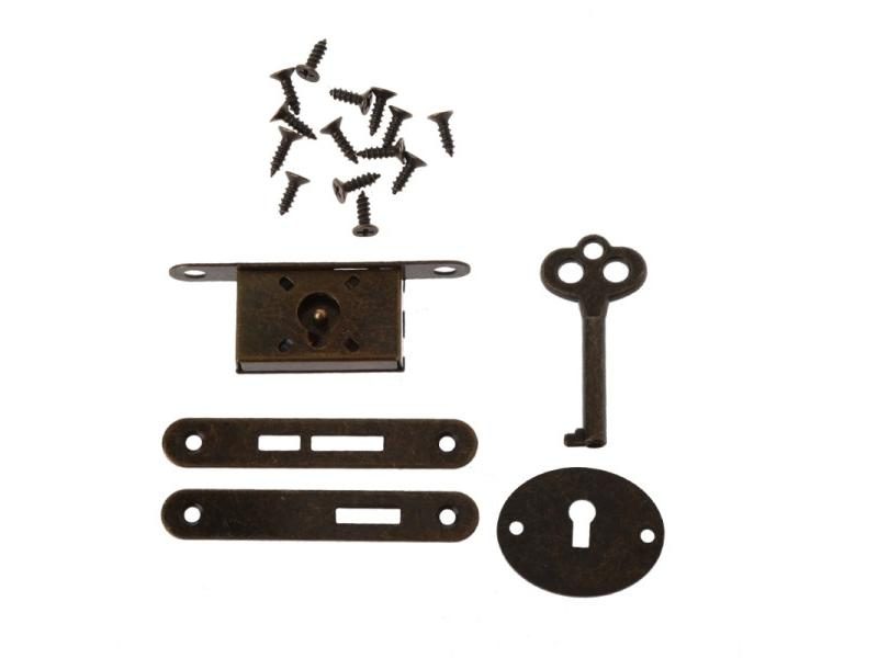 Vintage Metal Drawer Locks For Home With Key For Case Box Carousel 2