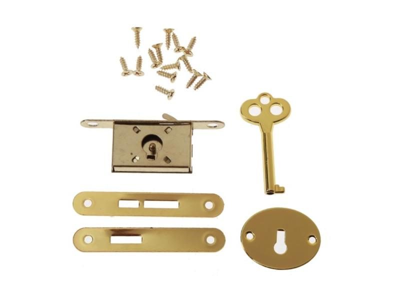 Vintage Metal Drawer Locks For Home With Key For Case Box Carousel 1