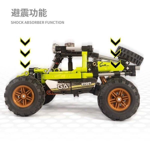 Blocks Toy Green Off-Road Truck (Lego Compatible Bricks) - Great Price Carousel 6