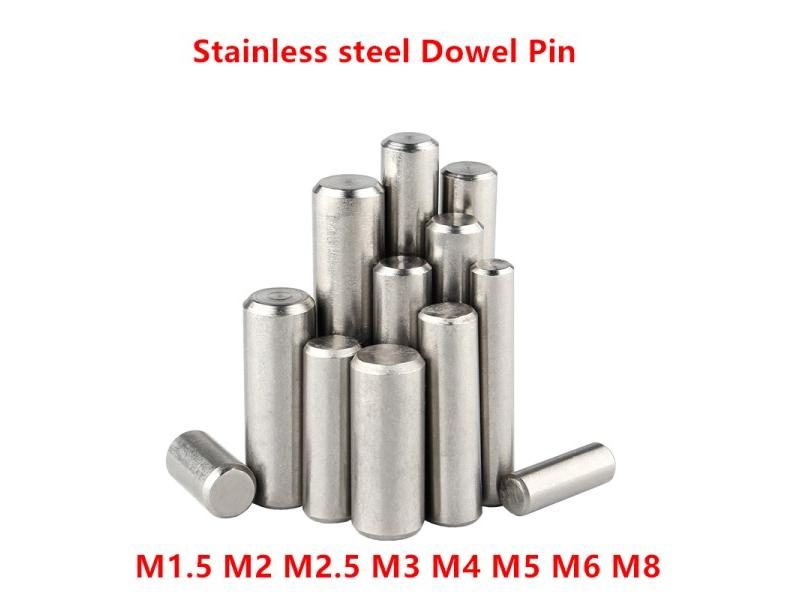5pcs/100pcs GB119 Dowel Pin M1.5 M2 M2.5 M3 M4 M5 M6 M8 304 Stainless Steel Carousel 1