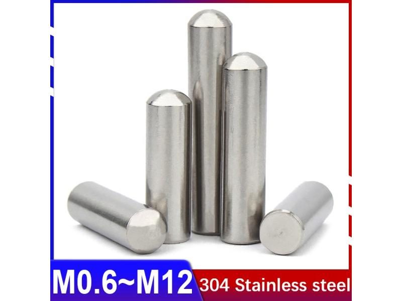 M2 M12 Round Head Cylindrical Pin Positioning Pin Shaft Pin 304Stainless Steel Carousel 2