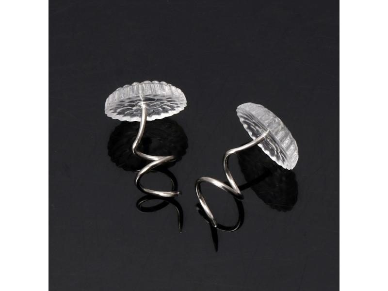 50PCS Clear Heads Twist Pins For Upholstery Sofa Hardware Carousel 1