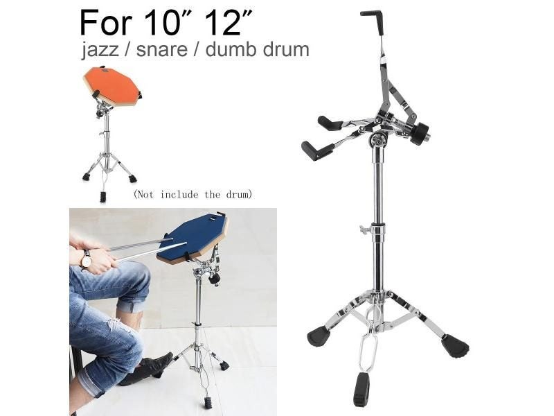 High-quality Full Metal Adjustment Foldable Floor Drum Stand Holder For 10 12 Carousel 1