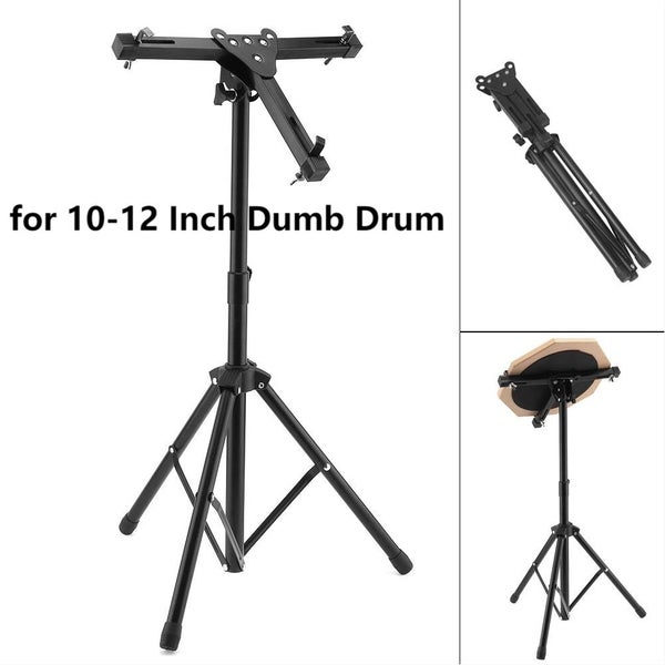 High-quality Full Metal Adjustment Foldable Floor Drum Stand Holder For 10 12 Carousel 2