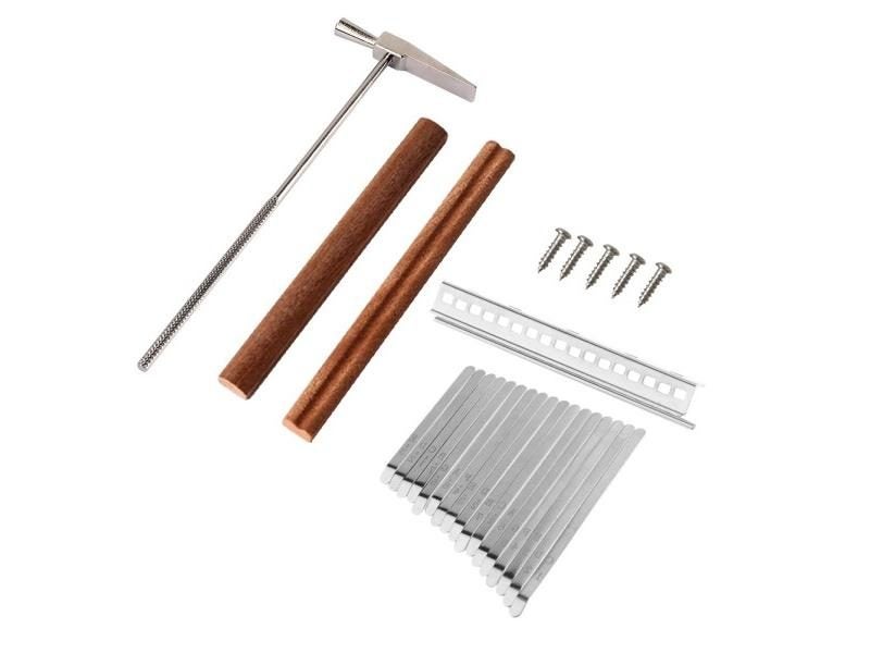 Aluminum Alloy Replacement Keys For 17 Keys Kalimba DIY Keys Bridge Tuning Carousel 2
