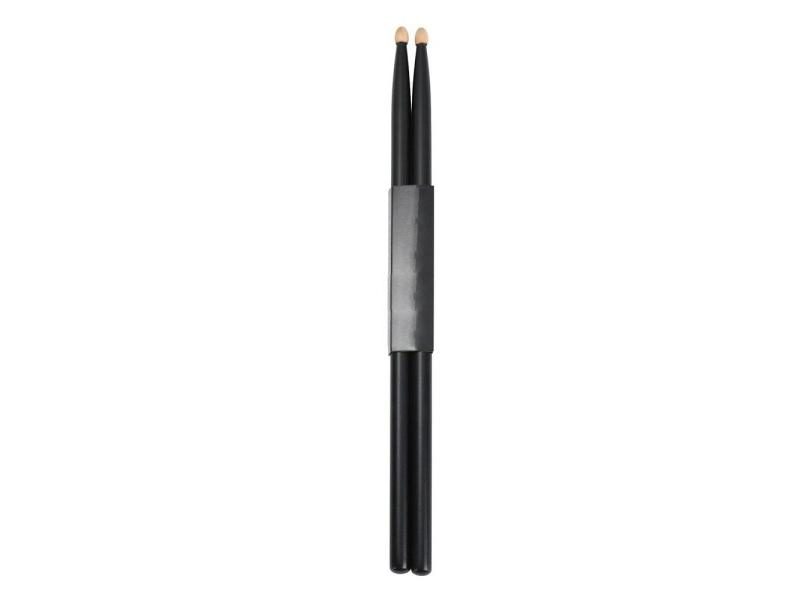 1Pair Black Maple 5A Teardrop Head Drum Kit Sticks Classic Drumsticks With Carousel 1