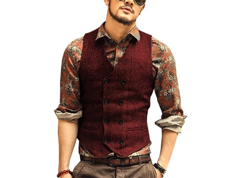 Men's Suit Vests Waistcoat Carousel 1