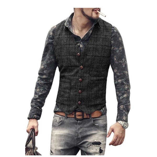 Men's Suit Vests Waistcoat Carousel 1
