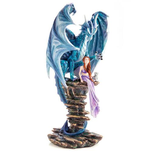 Blue Fairy Keeper Dragon Figurine Carousel 2