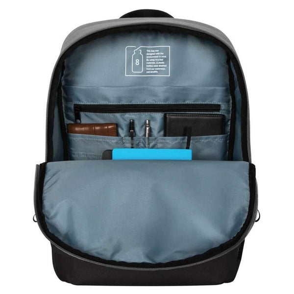 Targus 16" Sagano EcoSmart Commuter Backpack (Black/Grey) Carousel 15
