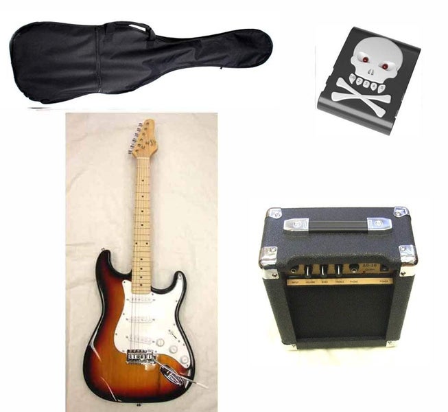 Full Size Rock Electric Guitar Package with 15w Amp Carousel 1