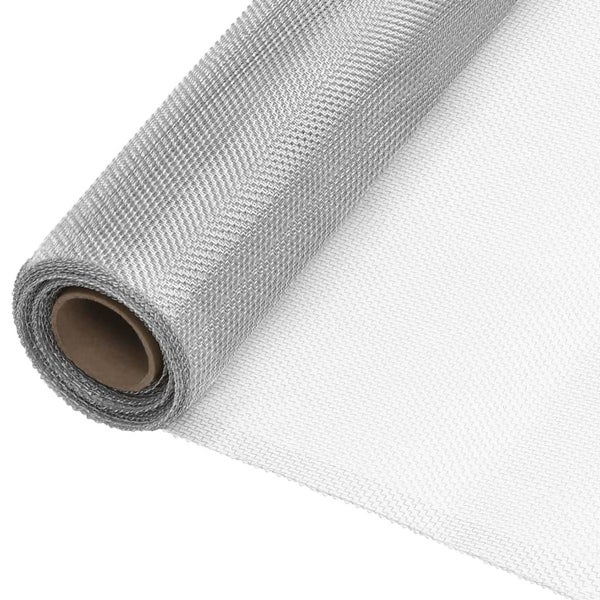 Mesh Screen Aluminium 80X1000 Cm Silver Opbnak Carousel 1