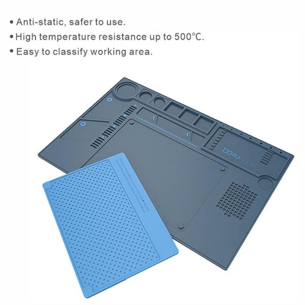 Baku Ba 695 2 In 1 Tpr And Silicone Computer Phone Repair Desk Mat Heat Resis... Carousel 2