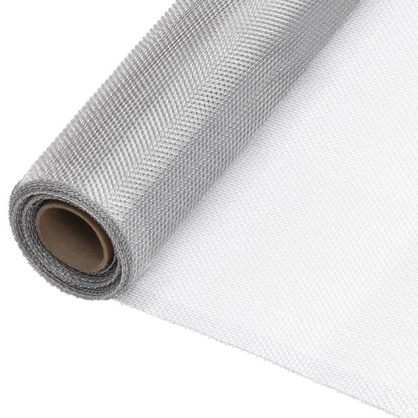Mesh Screen Aluminium 60X1000 Cm Silver Opbnal Carousel 1